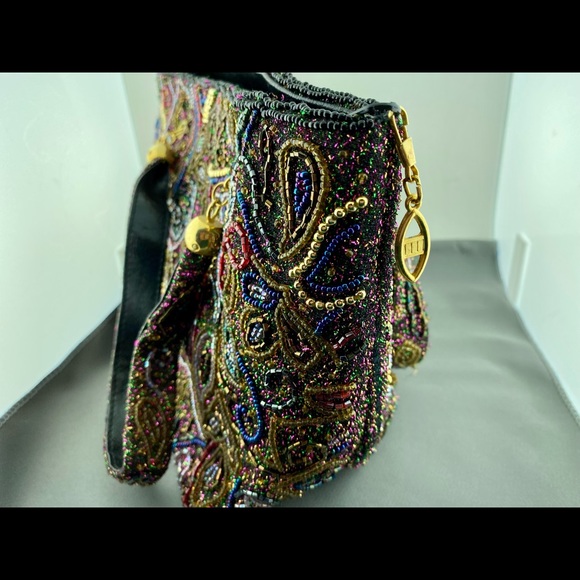 Vintage Warren Reed medium size beaded evening handbag! - Picture 7 of 13